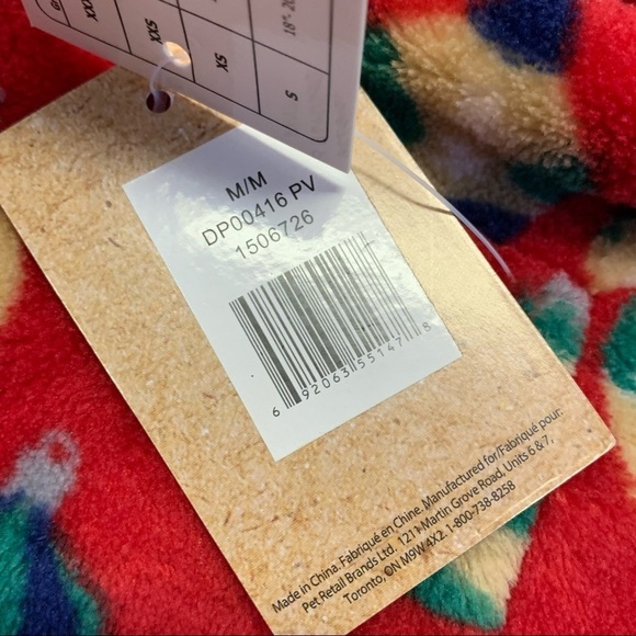 𝅺nwt Small breed dog red Christmas ornament pyjamas size medium - Picture 5 of 10